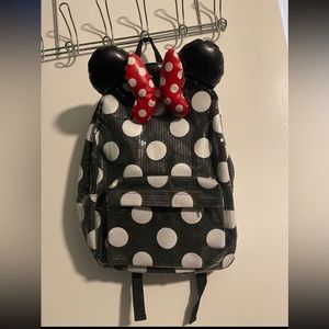 Minnie Mouse Sequin Polk A Dotted Backpack Disney Parks Authentic Exclusive NWOT